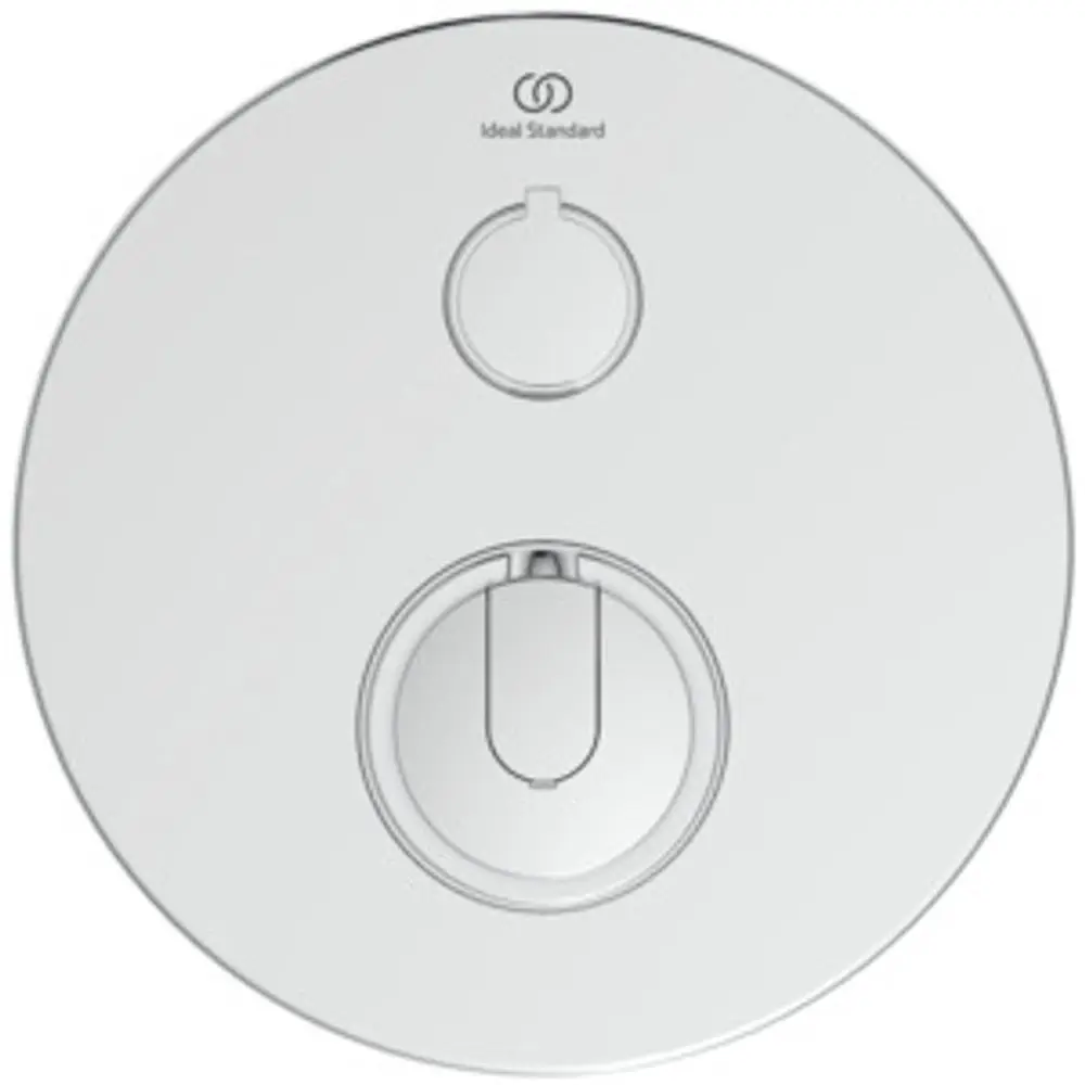 IS-Einzelthermostat-UP-Ceratherm-T100-Bausatz-2-Rosette-d163mm-Chrom-A5813AA gallery number 2
